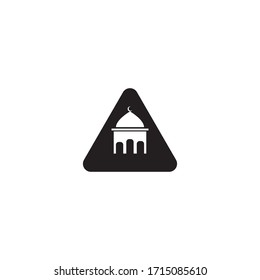 Mosque Moslem icon vector Illustration design template