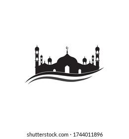 Mosque Moslem icon vector illustration design template