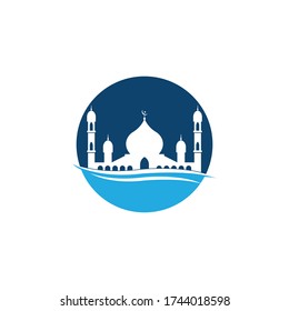 Mosque Moslem icon vector illustration design template