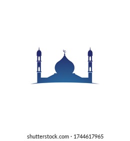 Mosque Moslem icon vector illustration design template