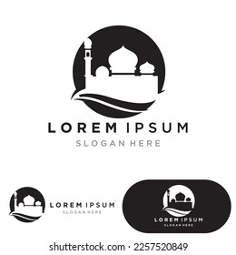 Mosque Moslem icon vector Illustration design template