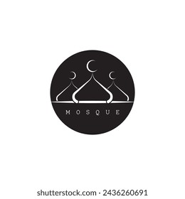 Mosque Moslem icon vector Illustration design template