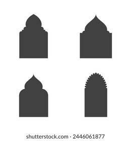 Mosque Moslem icon vector Illustration design template