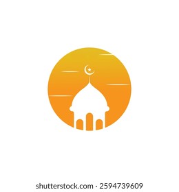 Mosque Moslem icon vector Illustration design template