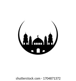 Mosque Moslem vector Illustration design template