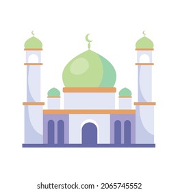 mosque muslim pray architecture design vector illustration eps.10