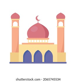 mosque of muslim prayer design vector illustration eps.10