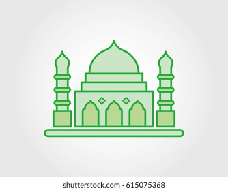 mosque. Muslims worship places