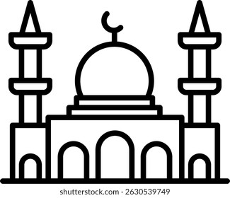 Mosque New Creative Icon Design Vector