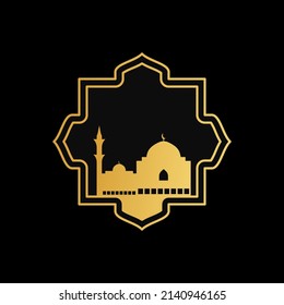Moschee-Ornament-Illustration. Mosaikbild