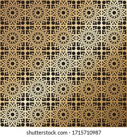 Mosque patterns, Endless repeating linear texture for wallpaper, packaging, banners, invitations, business cards, fabric print