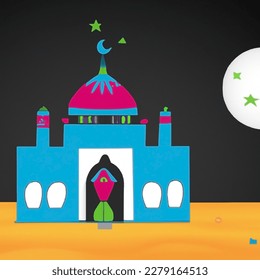 The mosque is a place of worship for Muslims, a place to meet each other and pray to Allah SWT. It usually has domes and minarets as well as extensive ablution and prayer areas.