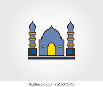mosque. places of worship of Muslims