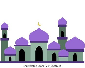 Moschee Ramadan Rahmen Hintergrund Illustration