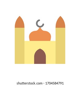Mosque Ramadan icon. Simple color vector elements of islam icons for ui and ux, website or mobile application