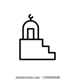 Mosque Ramadan icon. Simple line vector elements of islam icons for ui and ux, website or mobile application
