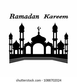 Mosque ,Ramadan Kareem background 