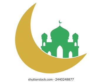 Mezquita Ramadan Kareem Ilustración de fondo
