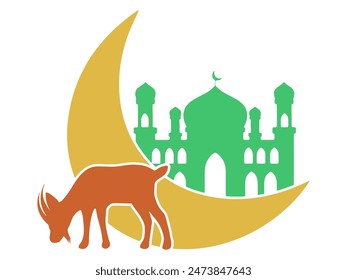 Moschee Ramadan Kareem Hintergrund Illustration