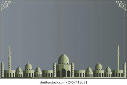 Mosque Ramadan kareem eid mubarak 3d mosque islamic muslim illustration eid al fitr eid al adha sstkEIDMUBARAK