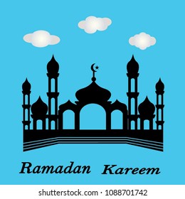 Mosque ,Ramadan Kareem vector