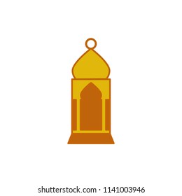 Mosque Shape Hanging Lantern Illustration Graphic Design