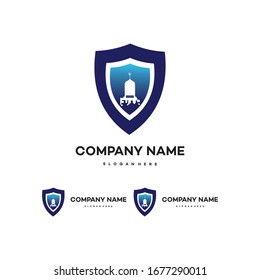 Moschee Schild Logo Design Vektorillustration, Moschee mit attraktivem und luxuriösem Aussehen.