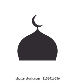 Mosque sign icon vector