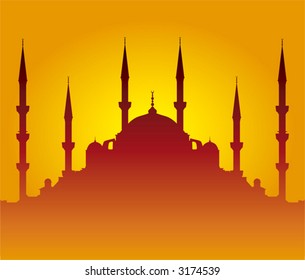 Moschee-Silhouette