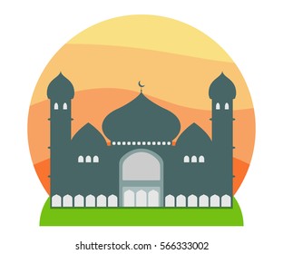 mosque silhouette