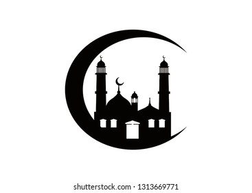 mosque silhouette design