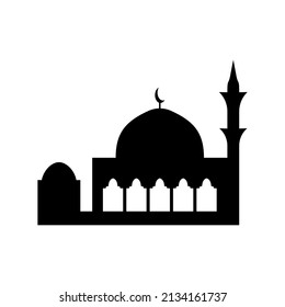 mosque silhouette. mosque icon. mosque vector 