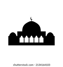 mosque silhouette. mosque icon. mosque vector 