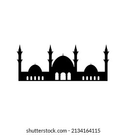 mosque silhouette. mosque icon. mosque vector 