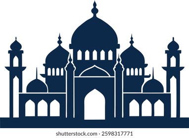 mosque silhouette mosque icon mosque vector