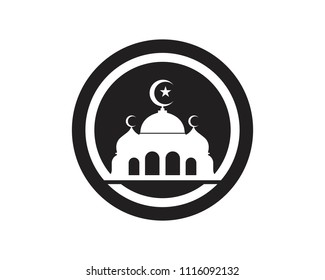 Mosque silhouette logos