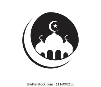 Mosque silhouette logos