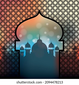 Moschee Silhouette Vektorgrafik Digital-Kunsthandwerk einzeln und Stilpapier