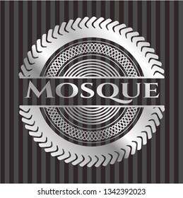 Mosque silvery badge or emblem