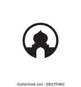 Símbolo de mezquita vector Ilustración plantilla de diseño