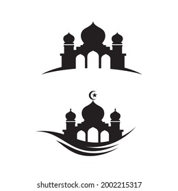 Mosque symbol icon vector Illustration design template