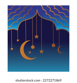  mosque template logo design illustration vector landscape 