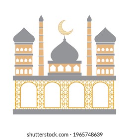 mosque temple arabic isolated style