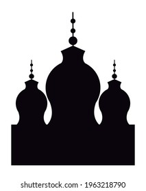 mosque temple eid mubarak silhouette