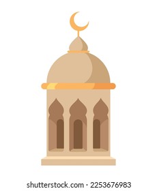 Moschee-Turm mit Halbmondsymbol