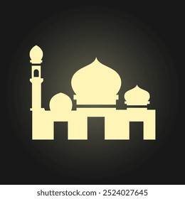 Mosque trendy artwork awesome abstract vector illustration colorful useful design.eps