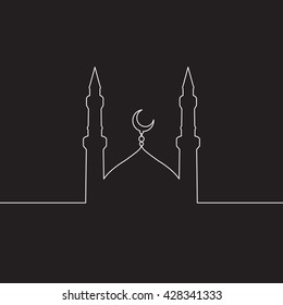 mosque vector 