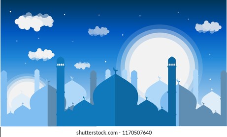 mosque vector background