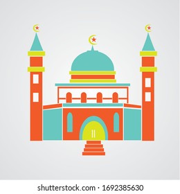 Mosque vector design logo stock