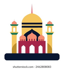 Mezquita Vector Eid Mubarak